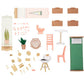 KidKraft Click & Play Fully Assembled Pop-Up Wooden Dollhouse; 50 Pieces