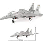 General Jim's F-15 Eagle Fighter Jet Building Blocks Set, 1:48 Scale Military Aircraft Model, 262 Pieces, Twin-Tail Jet with Landing Gear and Cockpit