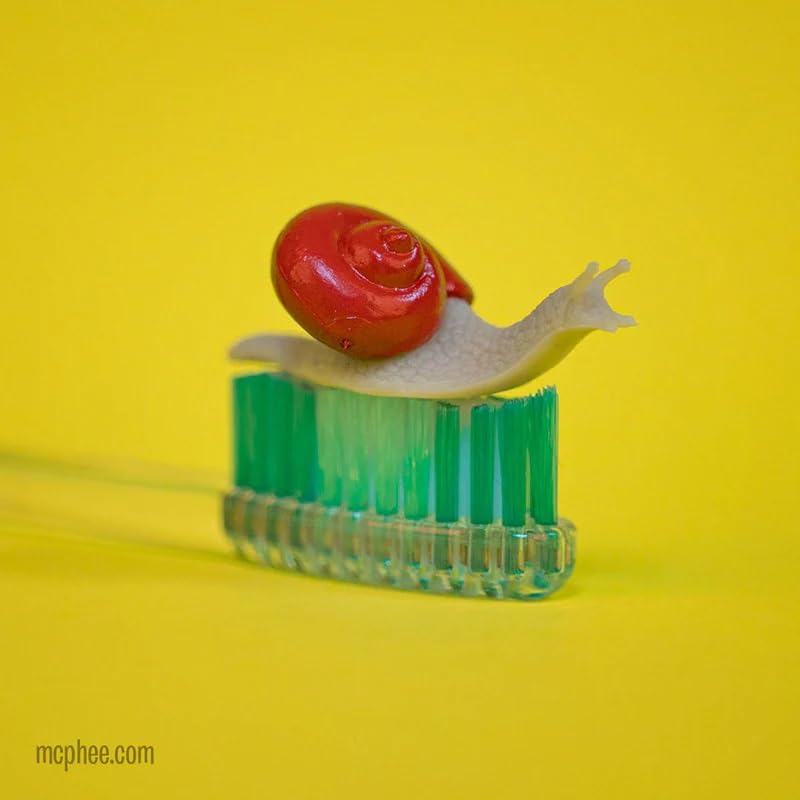 Archie McPhee Tiny Box of Snails Novelty Mini-Figure Set (3 Piece)