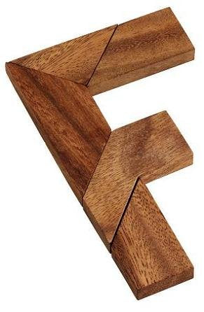F Puzzle Wooden Brain Teaser