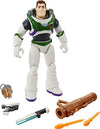 Mattel Disney and Pixar Lightyear Toys, Buzz Lightyear Figure, Fully Equipped 12-in Action Figure with 4 Accessories, Collectible Gifts for Kids