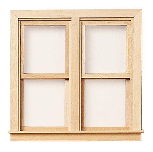 Dolls House Side By Side Working Window Wooden Miniature 1:12 Builders DIY