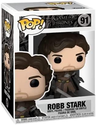 Funko POP TV: Game of Thrones - Robb Stark with Sword, 3.75 inches, Multicolor