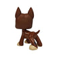 CFCLLBR #1519 Mini Pet Toys Brown Great Dane Dog Animal Figure