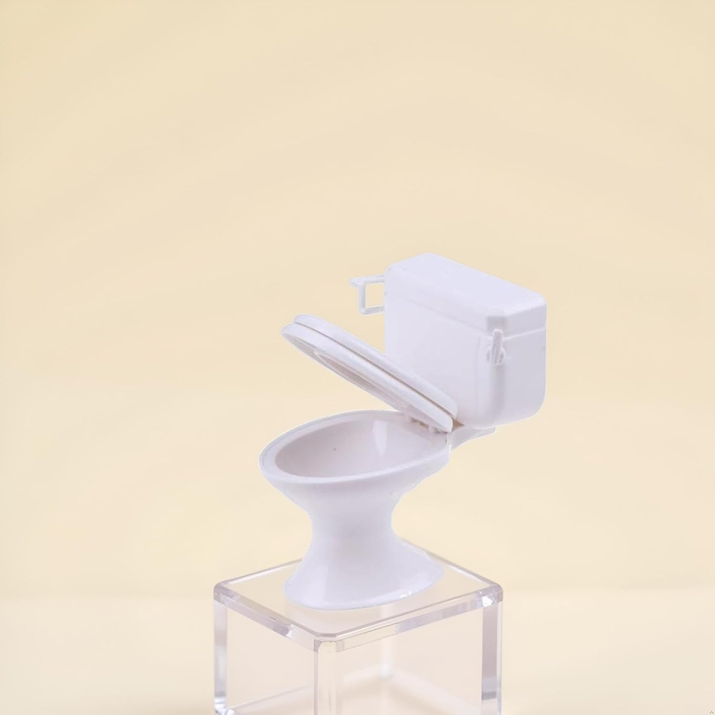 1:12 Scale Miniature Bathroom Toilet - Realistic Dollhouse Furniture for DIY Crafts, Dioramas and Architectural Models