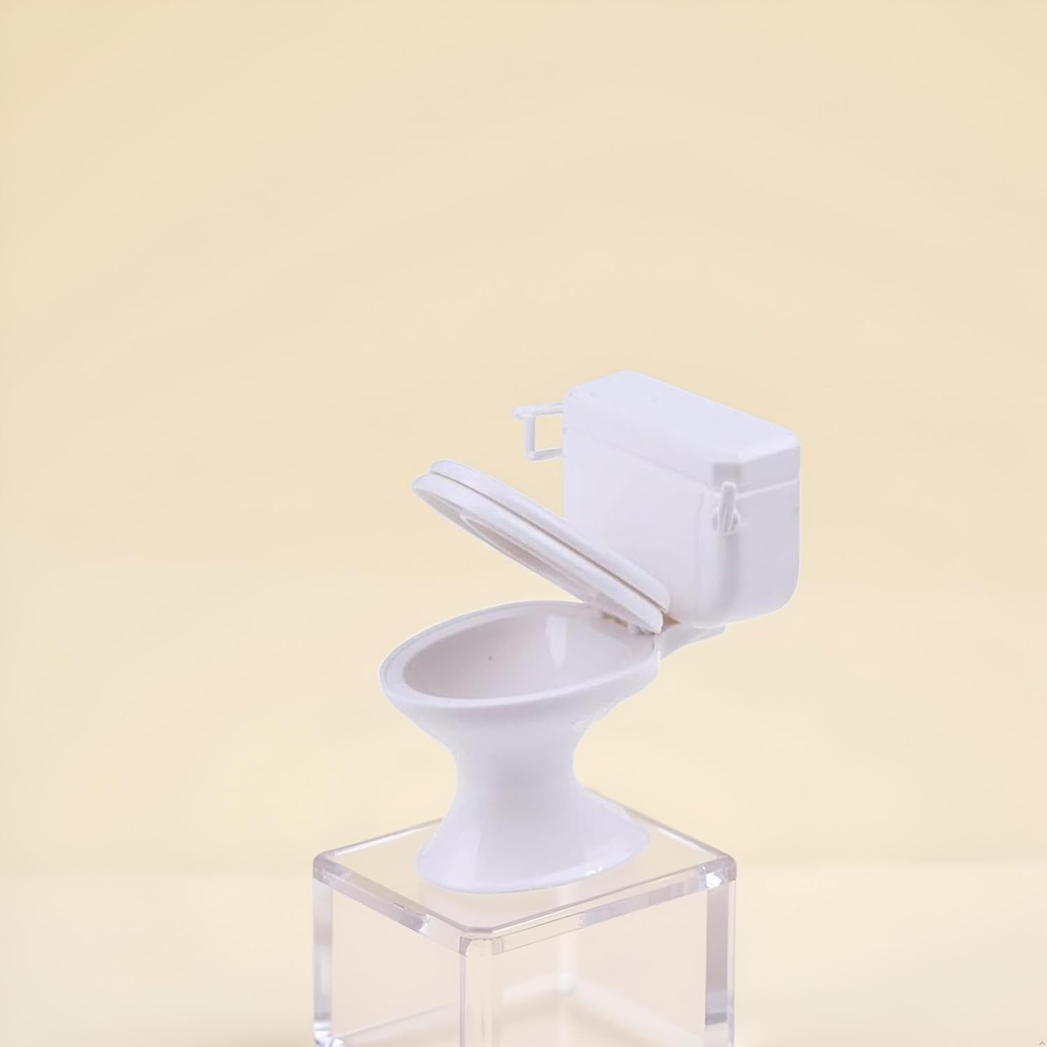 1:12 Scale Miniature Bathroom Toilet - Realistic Dollhouse Furniture for DIY Crafts, Dioramas and Architectural Models