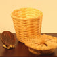 International Miniatures by Classics Dollhouse Miniature Straw Laundry Basket with Lid