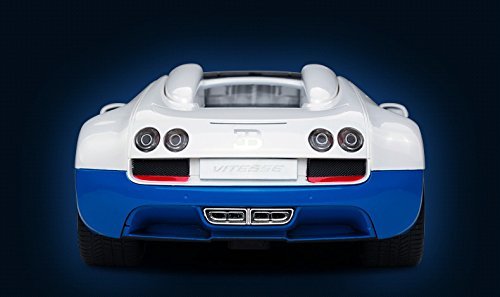 Radio Remote Control 1/14 Bugatti Veyron 16.4 Grand Sport Vitesse Licensed RC Model Car (White/Blue)
