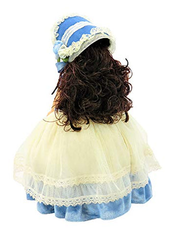 American Fashion World Blue Colonial Dress Set for 14-Inch Dolls | Hat Included | Premium Quality & Trendy Design | Outfit Fashions