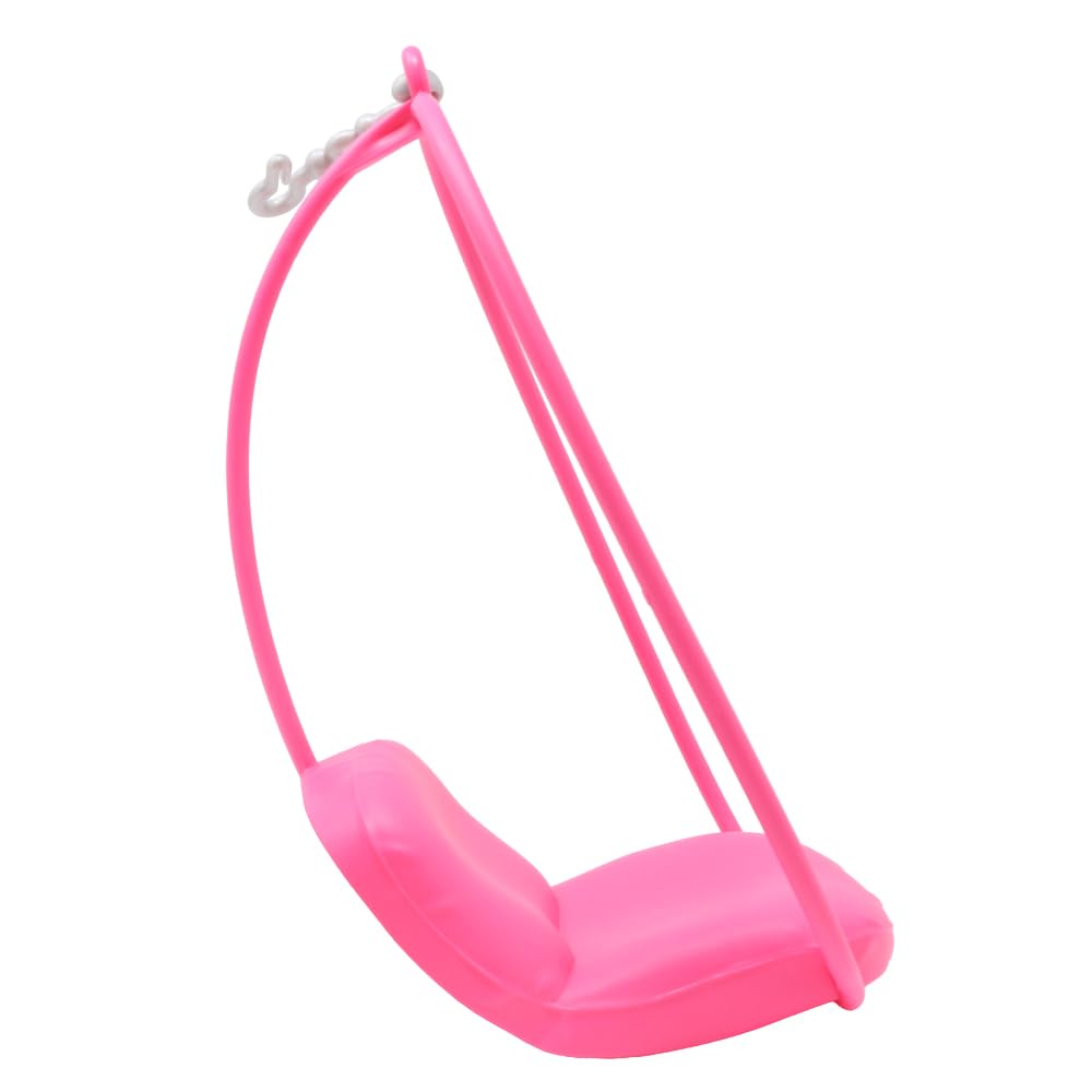 Replacement Part for Collectible Barbie 3 Story Townhouse Dollhouse Playset DLY32 - Replacement Pink Swing Chair