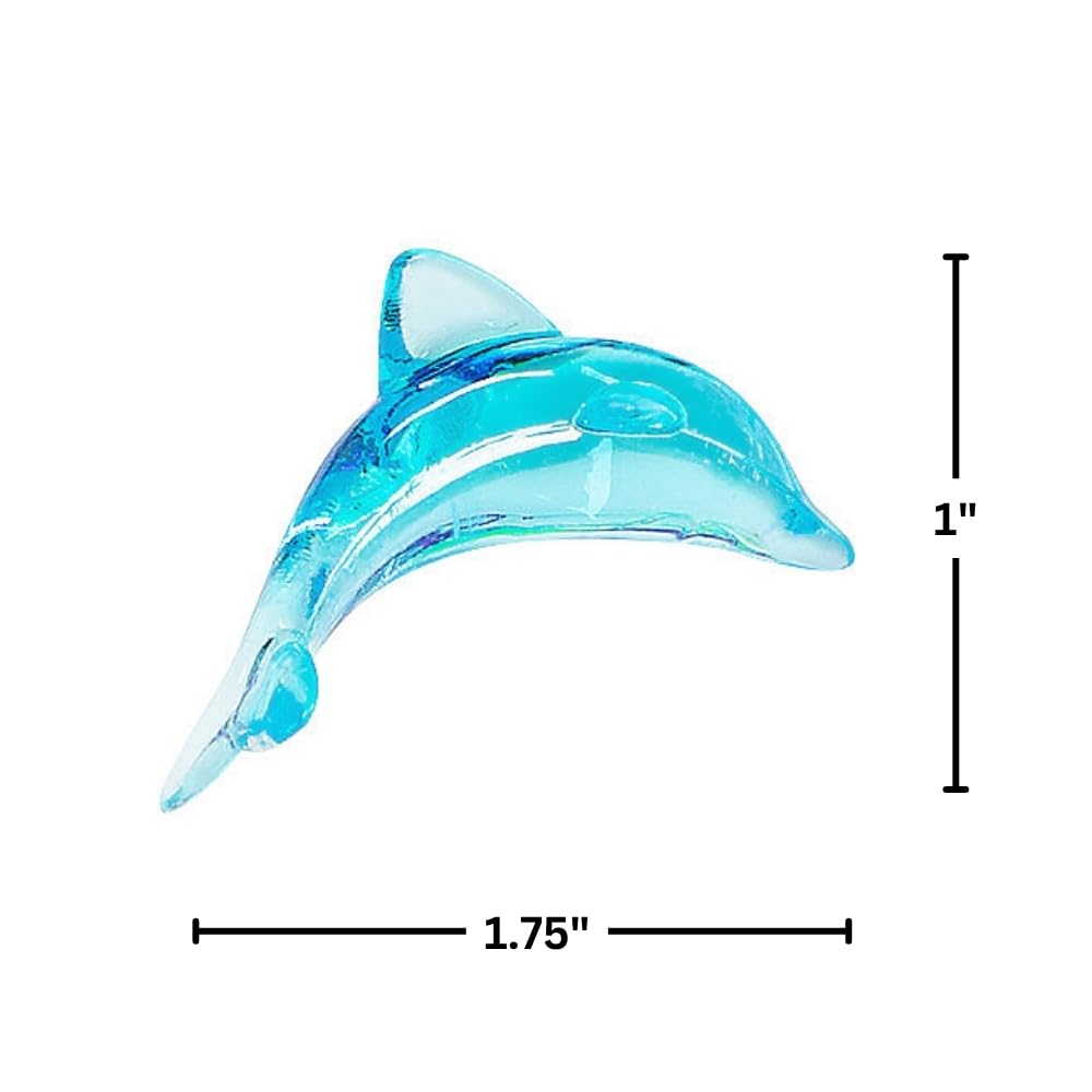 Fun Express Dolphin Table Tossers, 48 Acrylic Pieces