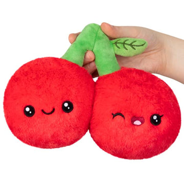 Squishable - Snugglemi Snacker Cherries - Comfort Food Collection - 8 in - Soft Toy Collectible Stuffed Animal - Beans