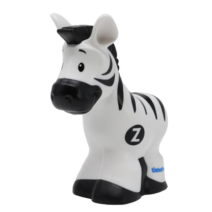 Fisher-Price Replacement Part for Collectible Little People Alphabet Fun Zoo Safari Farm Playset JGR92 - Replacement Letter Z Black and White Zebra