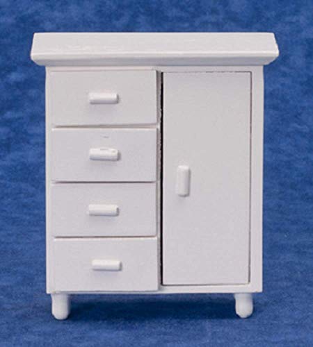 Dollhouse Miniature 1:12 Scale White Baby Wardrobe #M0394