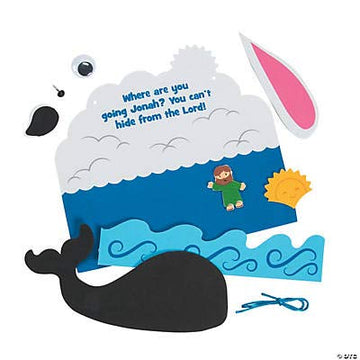 Jonah and The Whale Craft Kit - Makes 12 - Religious Crafts for Kids and Fun Sunday School Activities