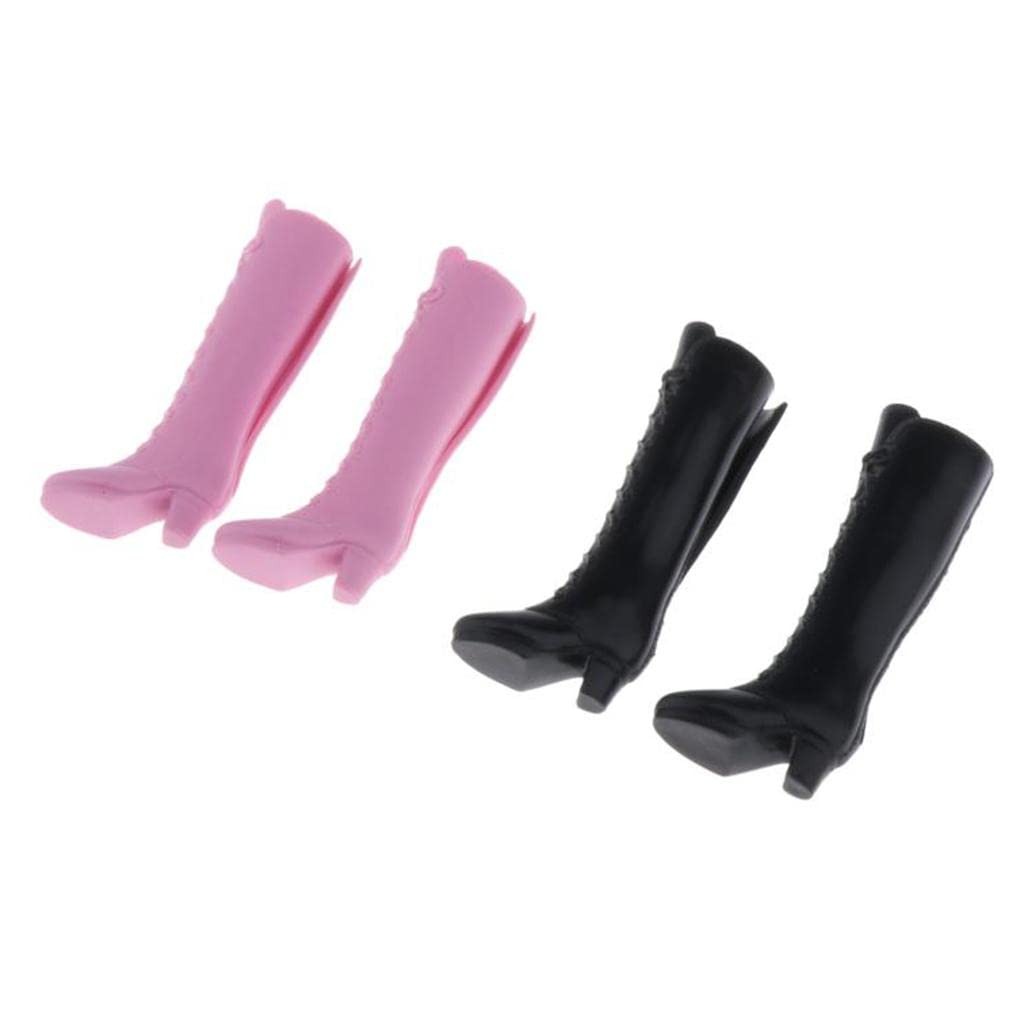menolana 2 Pairs Wear Clothes Outfit Handmade Shoes Boots Dolls 12 Inch Doll Costumes Replacement