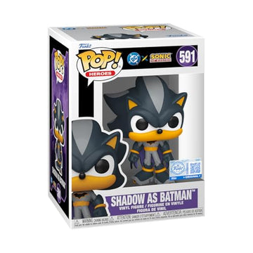 Funko Pop! Heroes: JLA & Sonic - Shadow as Batman - Sonic + DC Comics - Collectable Vinyl Figure - Gift Idea - Official Merchandise - Toys for Kids &