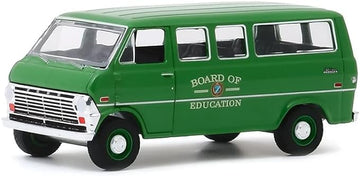 1970 Club Wagon Van Green Board of Education Hobby Exclusive 1/64 Diecast Model by Greenlight 30170