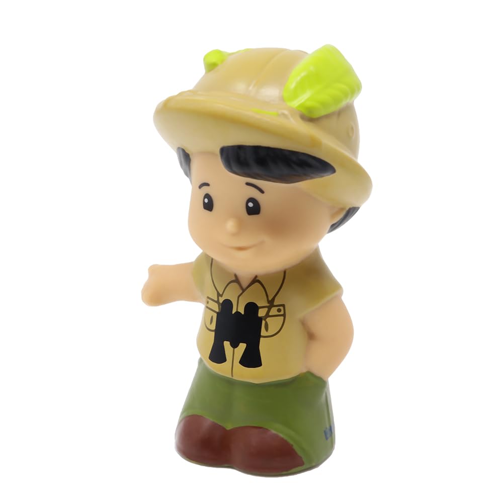 Fisher-Price Replacement Part for Collectible Little People Musical Zoo Safari Train Playset M0532 - Replacement Guide Koby Figure - Wearing Khaki