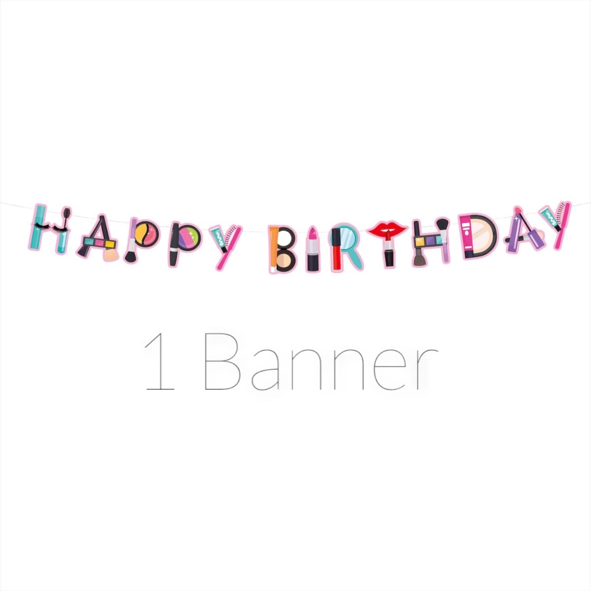 Oojami 3 Pack Table Cover Spa Theme Tablecloth Large Size 54" x 108" Includes 1 Happy Birthday Banner Ideal for Spa Themed Birthday, Spa Party Table