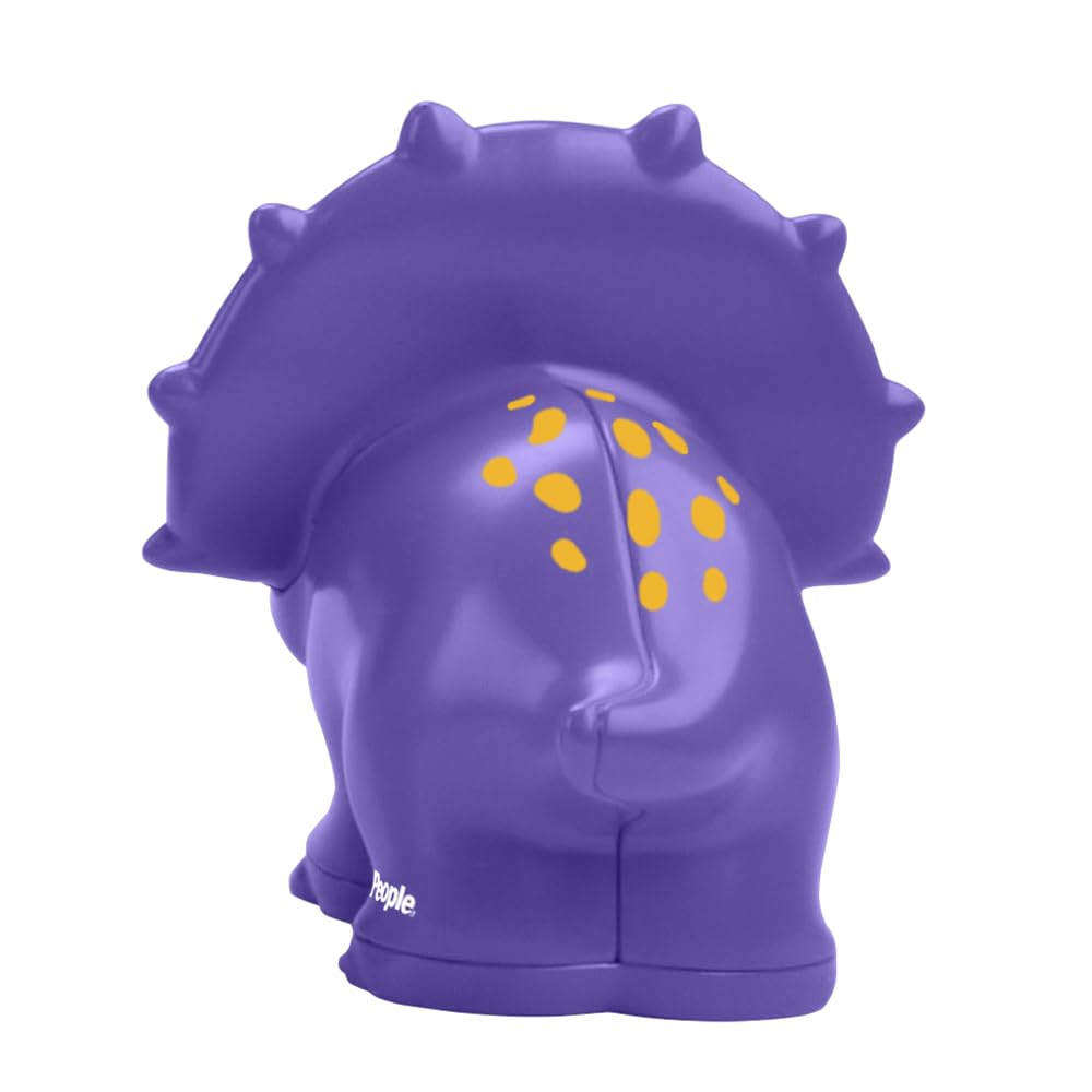 Fisher-Price Replacement Part Little People Dinosaur Village Playset HYH66 - Replacement Purple and Yellow Triceratops Figure