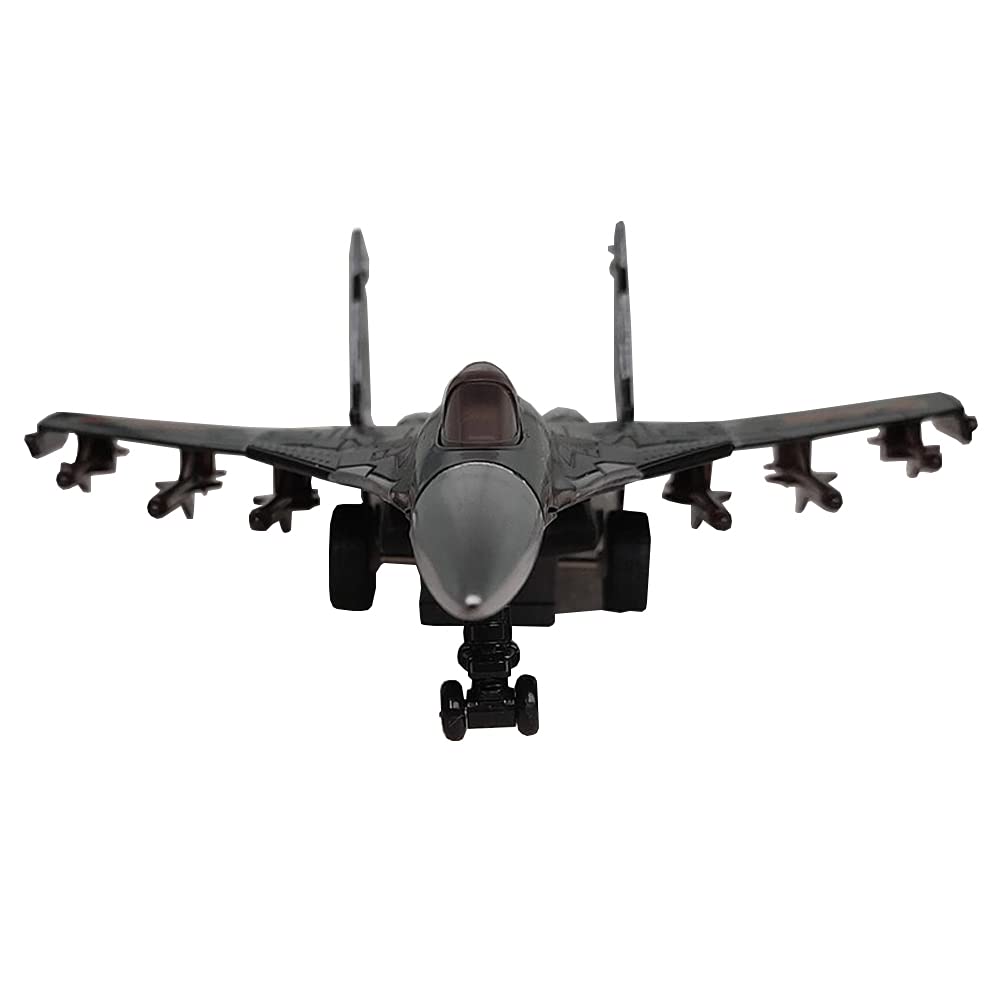 HSOMiD Army Air Force Fighter Jet Toy Military Airplane - Fun Lights and Sounds, Bump and Go Action Pretend Play Kids Aircraft Bomber Plane -Great