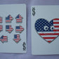 USPC Bicycle Red, White and Blue Series 2 with Rectangle Patch Design Playing Cards