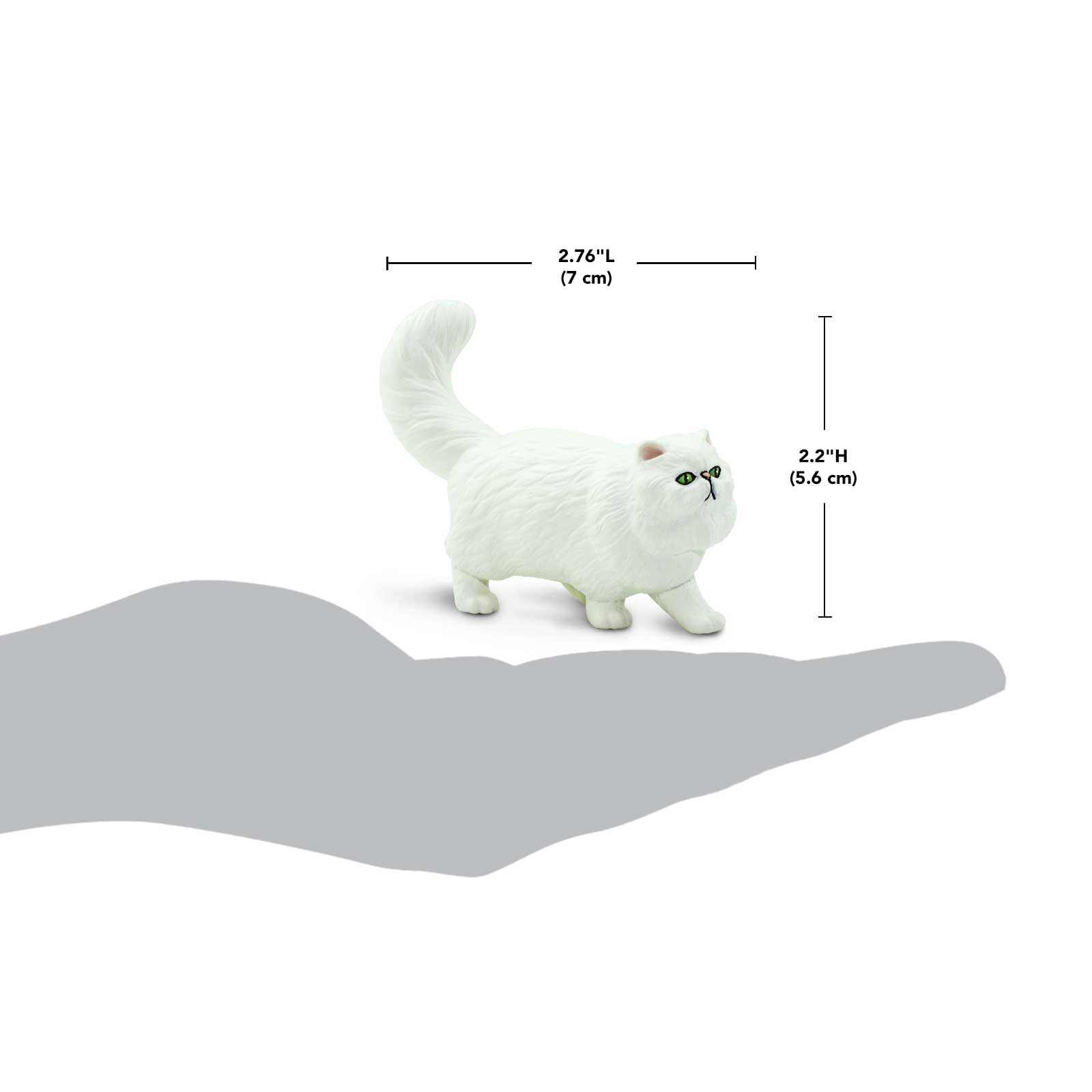 Safari Ltd. Persian Cat Figurine - Realistic 3" Cat Figure - Educational Toy for Boys, Girls, and Kids Ages 3+