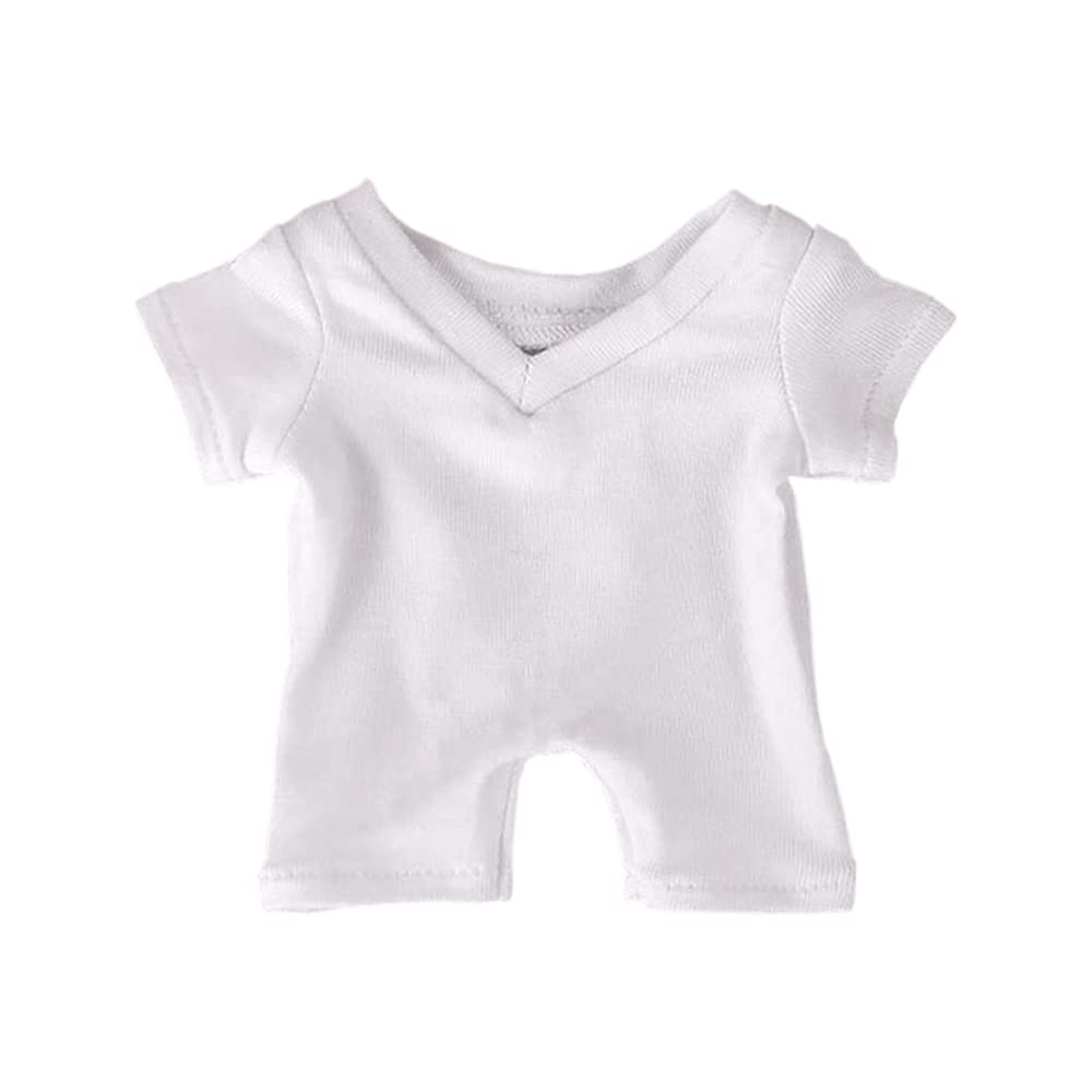 niannyyhouse 20cm Plush Doll Clothes V-Neck Anti-Stain Underwear Doll Dress up (20CM-V-Neck)
