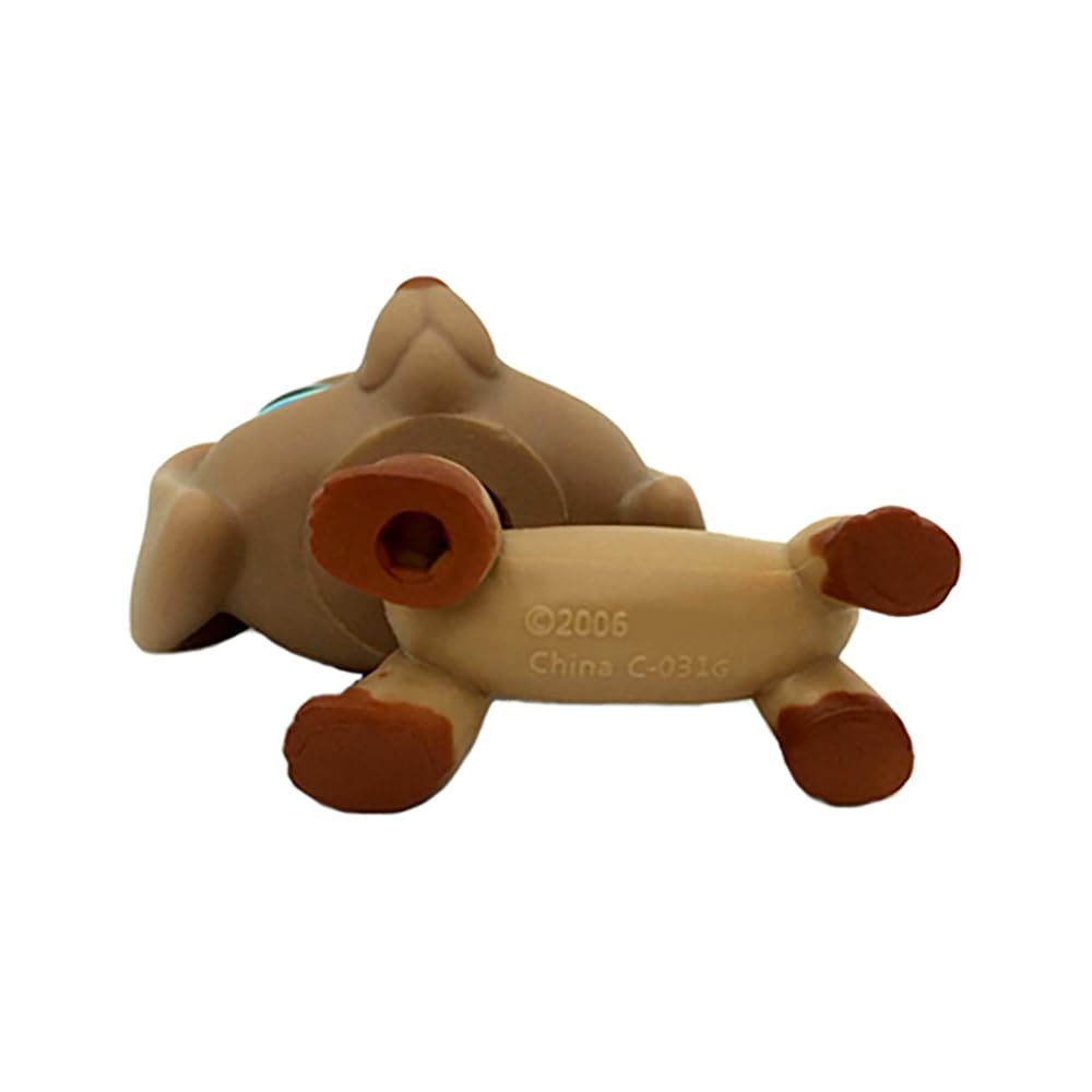 SRJLPS Brown Dachshund Puppy Dog Teardrop Eyes #518 Mini Pet Toys Animal Figure