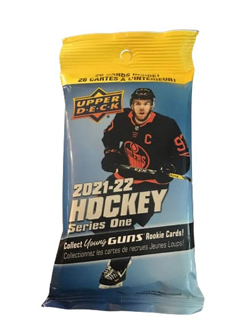 2021-22 Upper Deck Series 1 Hockey 26 Card Cello Fat Pack