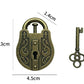 GINFH Brain Teaser Puzzle 3D Unlock Interlocking Puzzle Metal Hole Lock Adult Educational Toy IQ Puzzle (Lock Metal Puzzle)