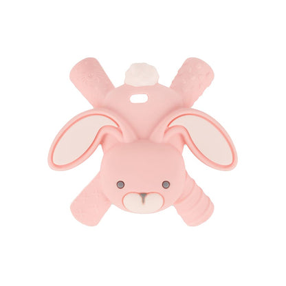 Itzy Ritzy - Ritzy Teether for Molars - Massages Sore Gums & Reaches Back Molars - Silicone Baby Teething Toy with Multiple Textures & Flexible Design