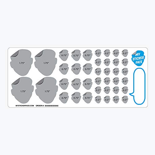 My Sticker Face Custom Face & Pet Stickers, Elite Sampler Sheet - 3 Sheets