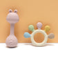 Neoberry Baby Teether and Rattle Toy Set, BPA-Free, Food-Grade Silicone, Easy-Grip Teething Rattle for Babies, Soothing Teething Toy, Infant Sensory