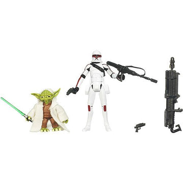 Star Wars 2009 Clone Wars Animated Action Figure 2-Pack Yoda and Jek