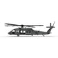 FunXylophy 1/35 Scale UH-60 Black Hawk Military Helicopters Building Blocks, Collectible Military-Themed Model to Build and Display, Great Gift