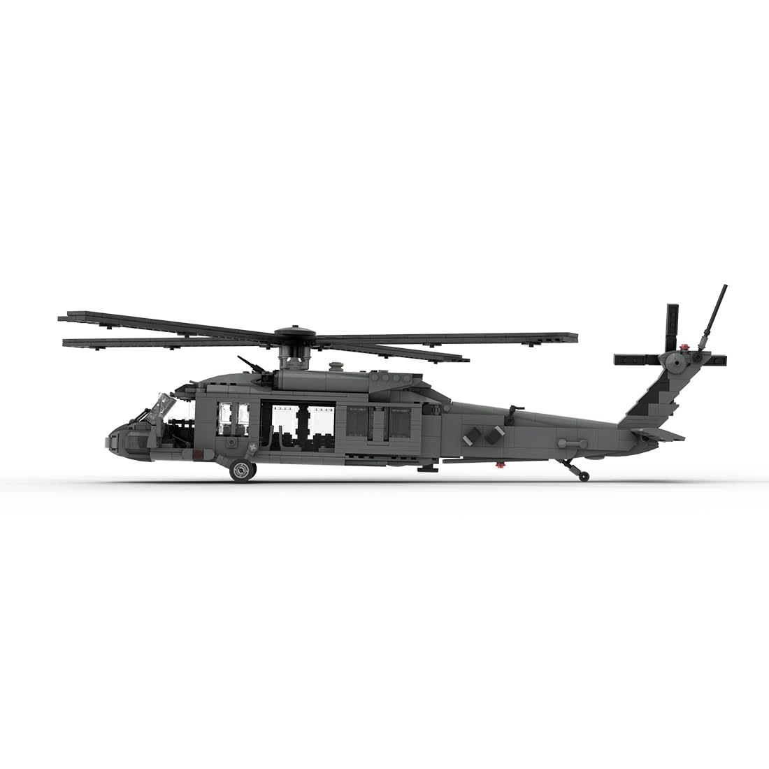 FunXylophy 1/35 Scale UH-60 Black Hawk Military Helicopters Building Blocks, Collectible Military-Themed Model to Build and Display, Great Gift