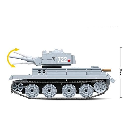 General Jim's Military Themed WW2 Building Blocks Tank Sets for World War 2 Brick Building Enthusiats (BT-7 Tank)