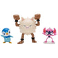 Pokémon PKW4088 Battle Figure Set - Bähmon, Plinfa, Rasaff, Official Figure Set