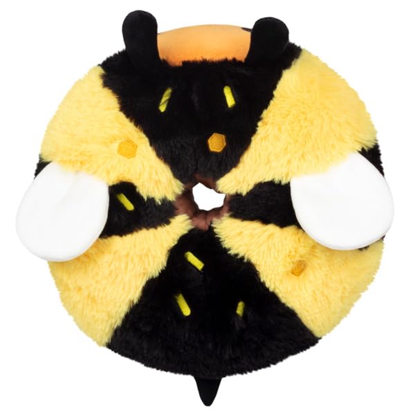 Squishable - Mini Donut Bee - SynthiSquish Collection - 9 in - Soft Toy Collectible Stuffed Animal