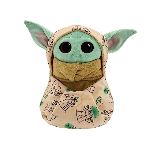 Disney Store Official Grogu Plush with Blanket Pouch - The Mandalorian - Disney Plushy in Baby Swaddle - Toy for Those who Love Plush Figure Toys