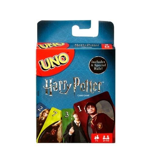 Mattel Games UNO Harry Potter Card Game for Kids, Adults & Parties, Collectible Deck Based on Popular Series for 2 to 10 Players