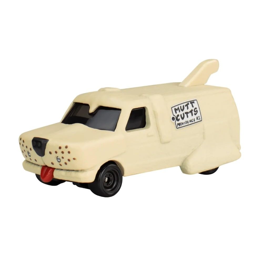 Hot Wheels Premium Pop Culture Dumb and Dumber Mutt Cutts Van, Die-Cast Metal Collection, Real Riders JBL80