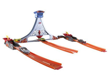 Mattel Hot Wheels Trick Tracks Drop Tower Deluxe Stunt