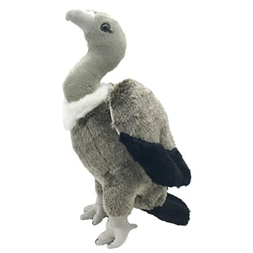 JIANEEXSQ Cute Life Like Vulture Stuffed Animal Plush Toy Simulation Cinereous Vulture Doll Children Birthday Gift 14in