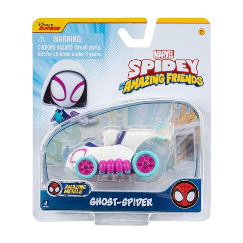 Spidey and his Amazing Friends Amazing Metals Race Car 1:64 Scale (Ghost-Spider)