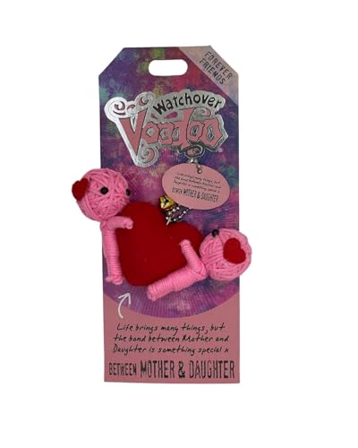 Watchover Voodoo 3-Inch Mother & Daughter Keychain - Handcrafted Gift to Bring Good Luck and Positivity Everywhere You Go