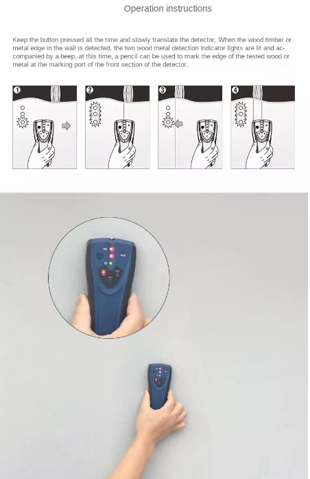 Multi Functional wallDetector Handheld metalDetector WireDetector LA-101