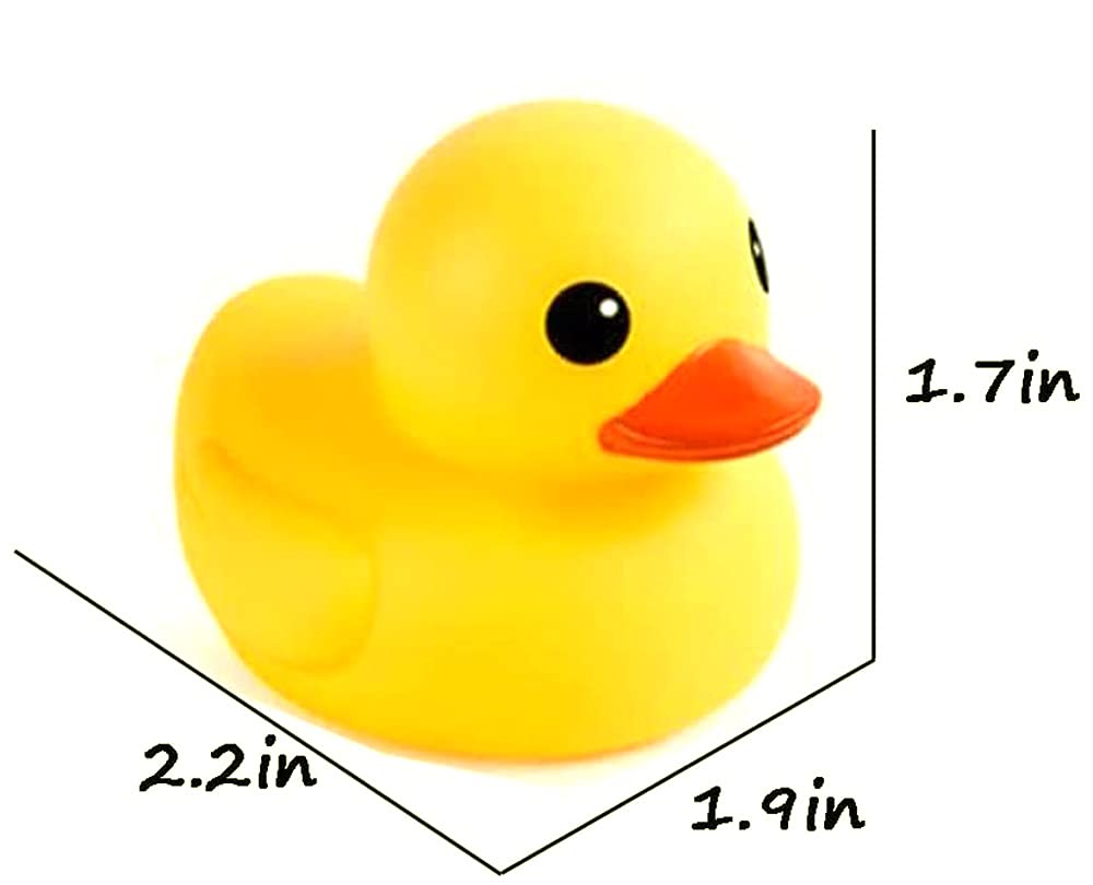 umbresen Yellow Rubber Ducks Preschool Bath Toys Bathtub Duckies Gift for Baby Shower Infants Toddlers Car Pool Float Halloween Adults Party Favors